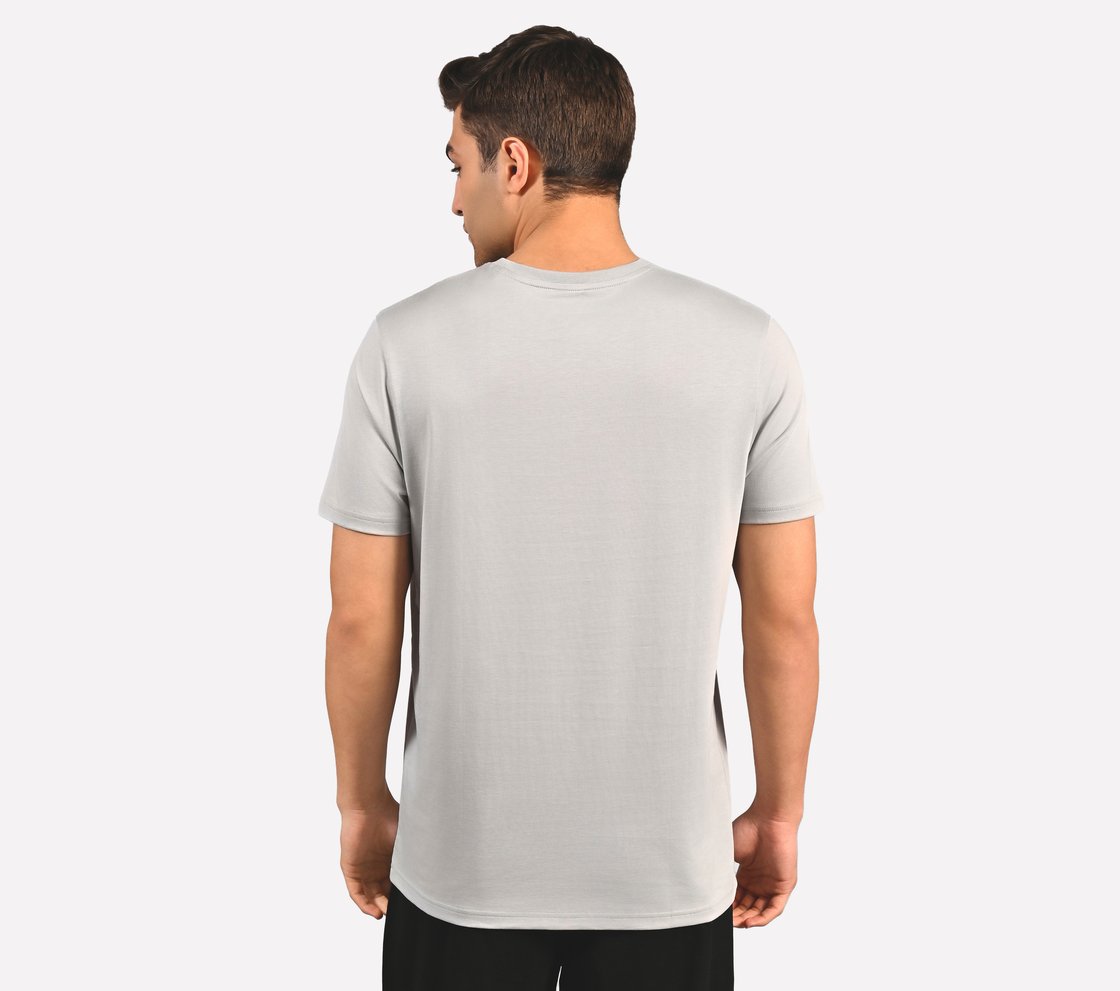 MARBLE  PRINT T SHIRT, CHARCOAL/LT. GRAY Apparel Left View
