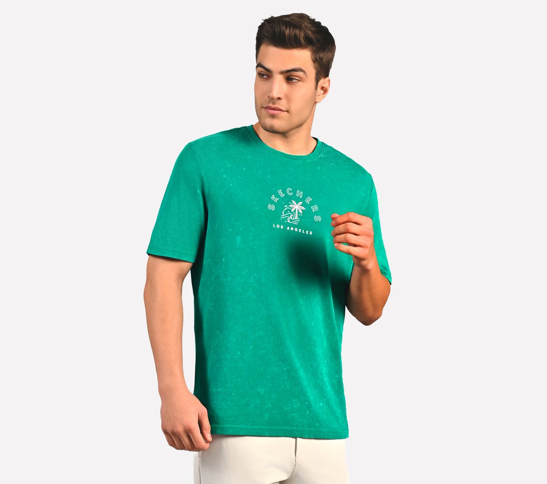ACID WASH GRAPHIC T-SHIRT, SAGE Apparel Bottom View