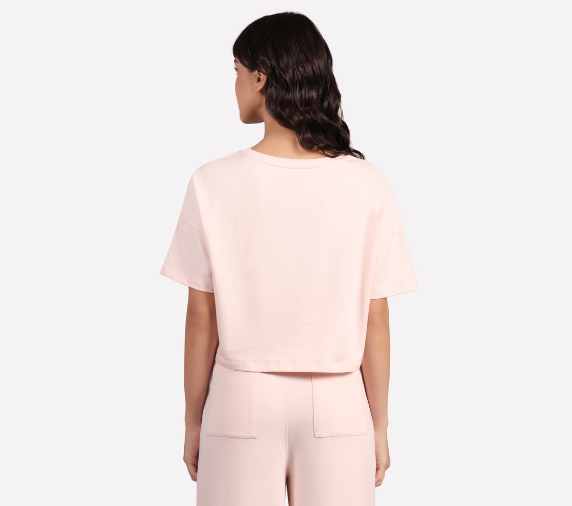 EMBOSSED BOXY FIT T-SHIRT, NEON PINK/YELLOW Apparel Left View
