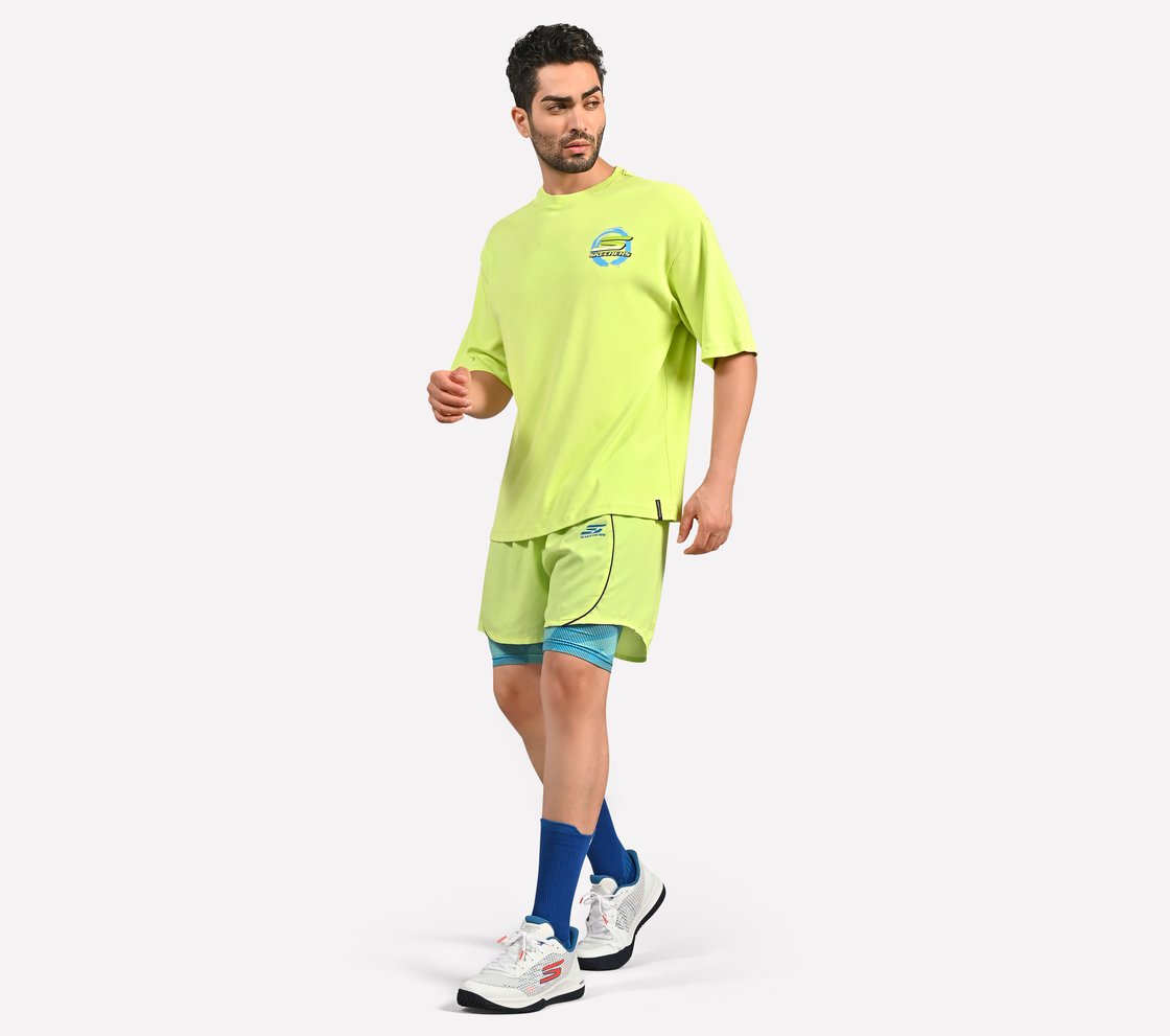PICKLEBALL OVERSIZE T-SHIRT, LIME Apparel Right View