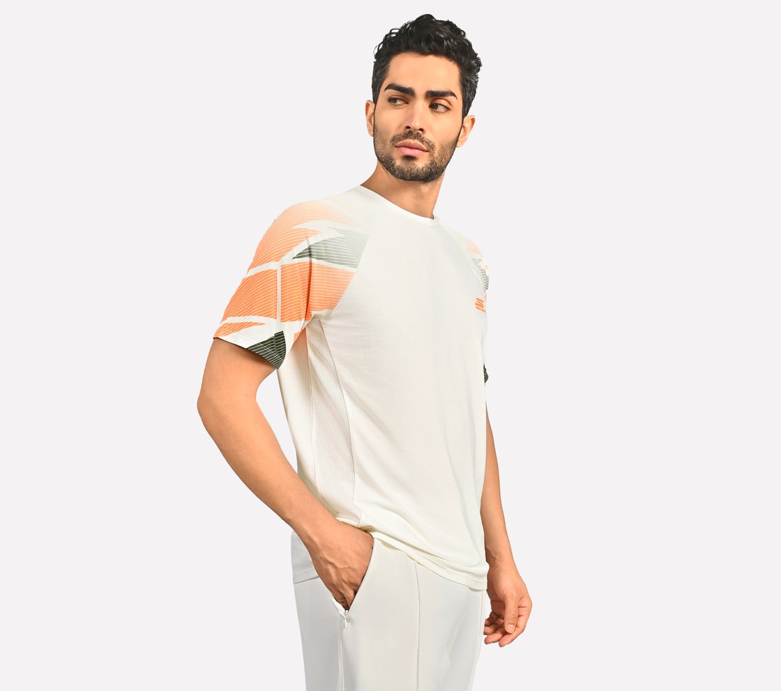 SKECHERS PICKLEBALL T-SHIRT, WHITE Apparel Bottom View