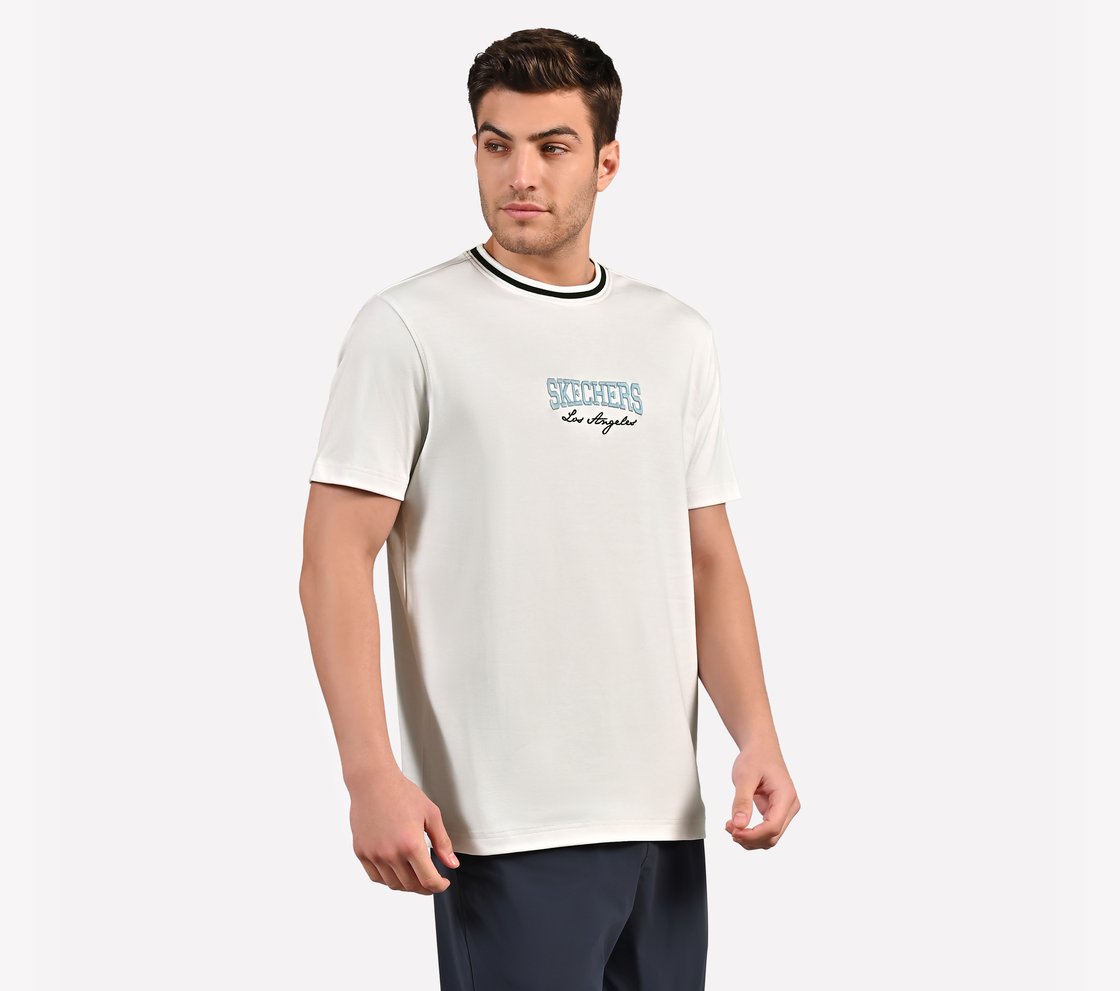 CRICKET T SHIRT, WHITE Apparel Bottom View