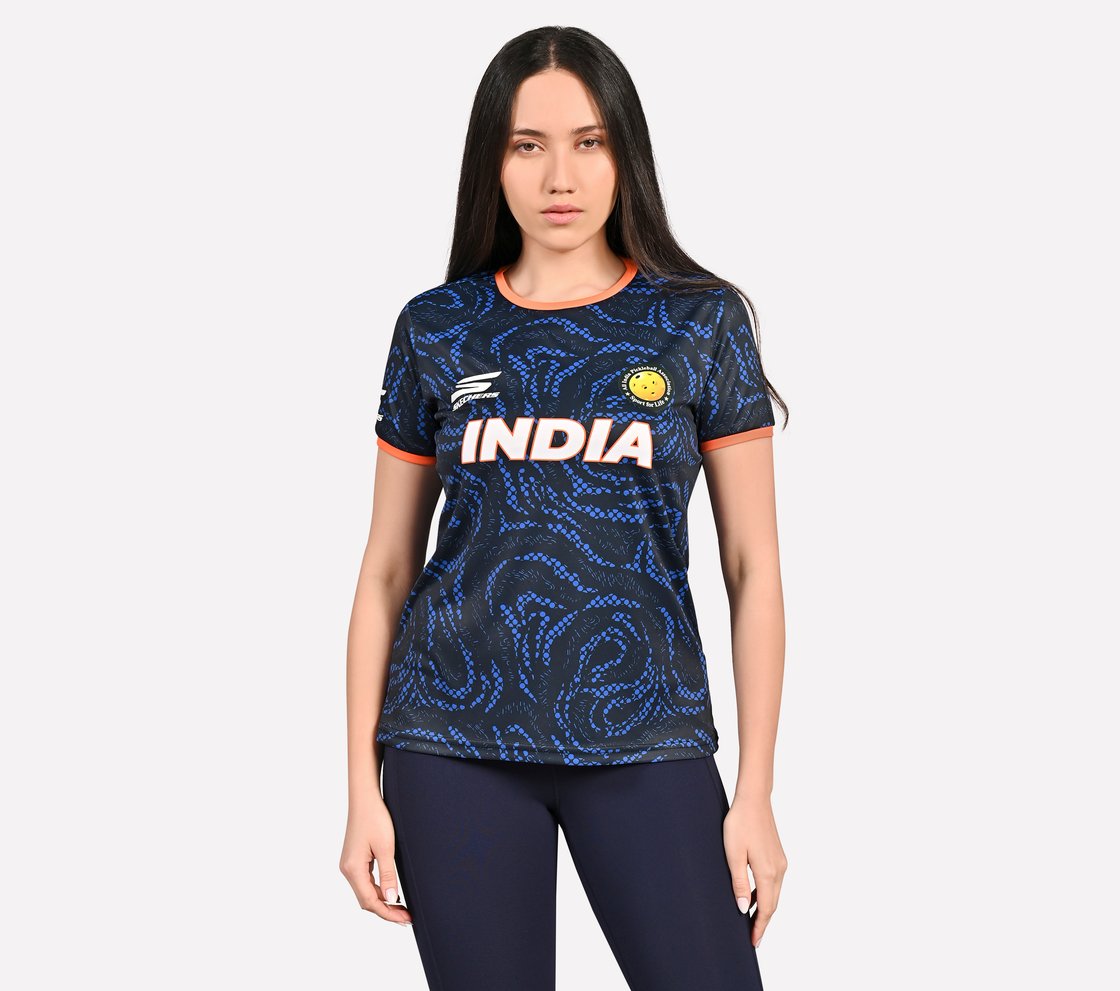 AIPA YY PICKLEBALL T-SHIRT, NAVY Apparel Lateral View