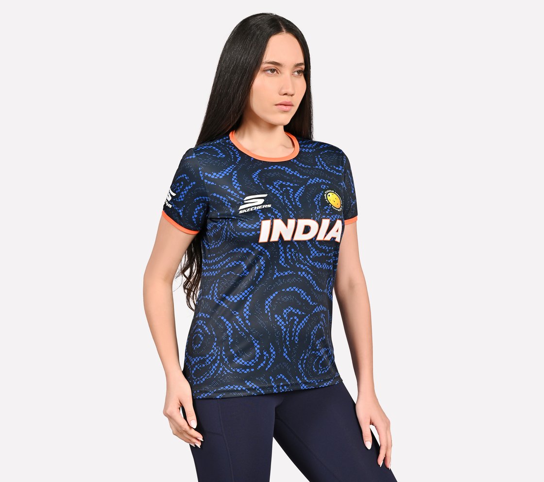 AIPA YY PICKLEBALL T-SHIRT, NAVY