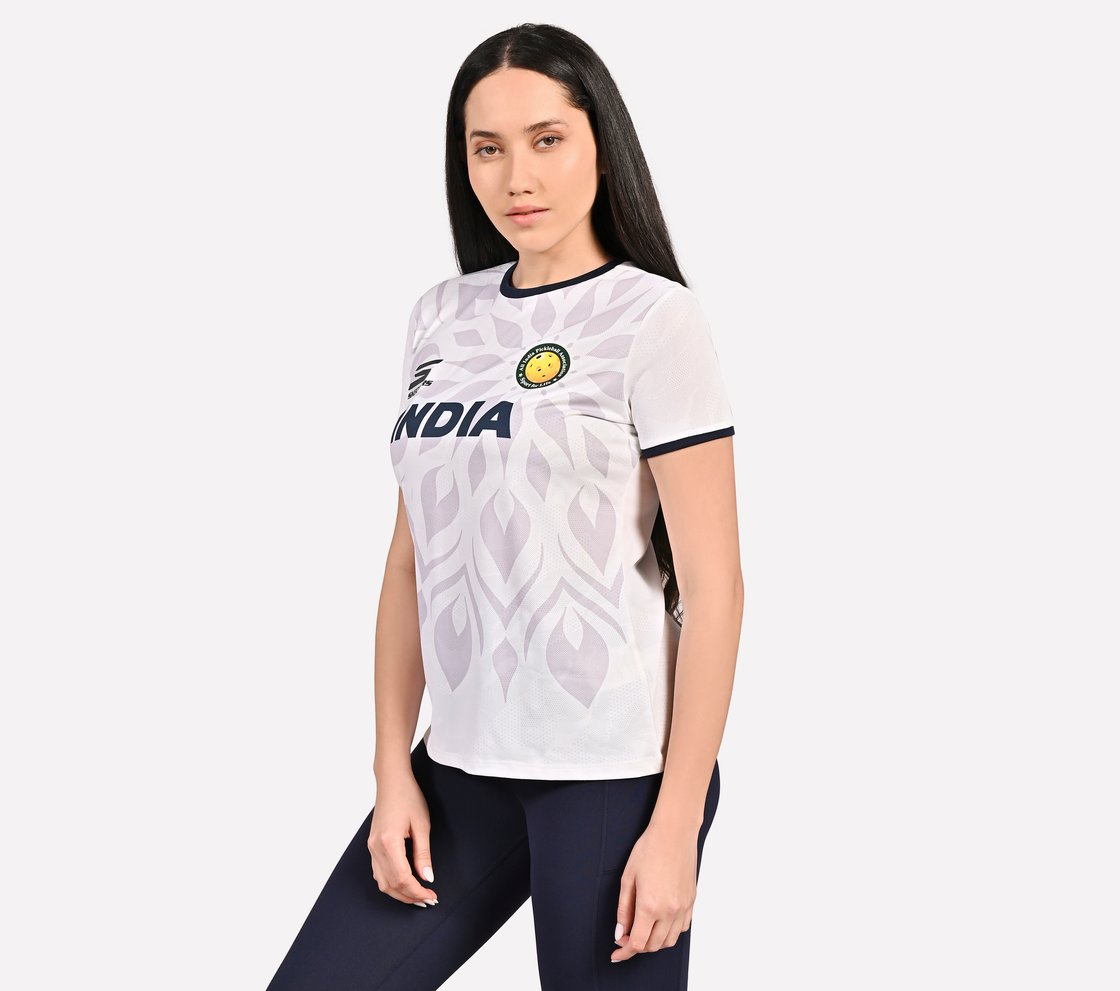 AIPA YY PICKLEBALL TEE, WHITE Apparel Bottom View