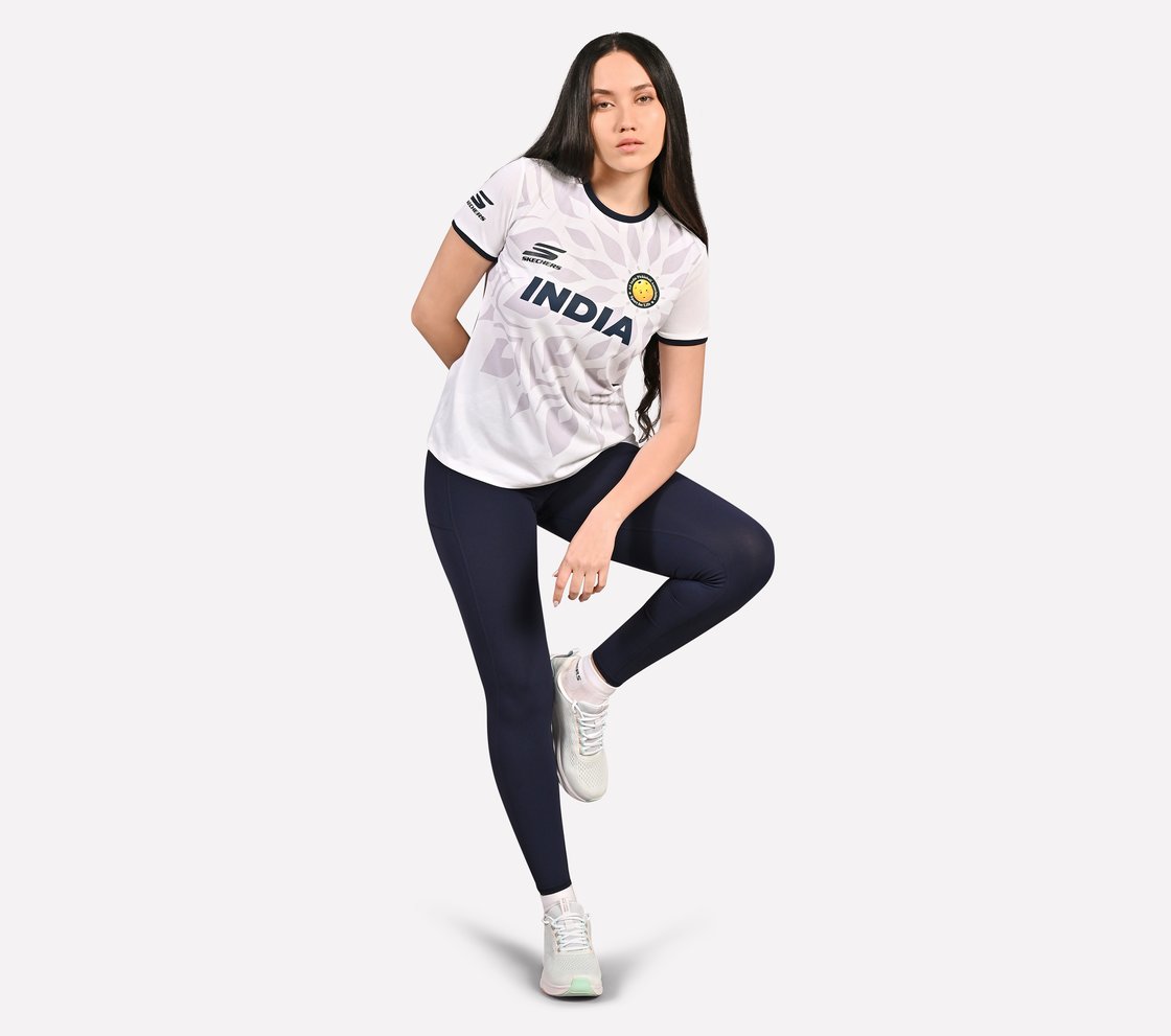 AIPA YY PICKLEBALL TEE, WHITE Apparel Right View