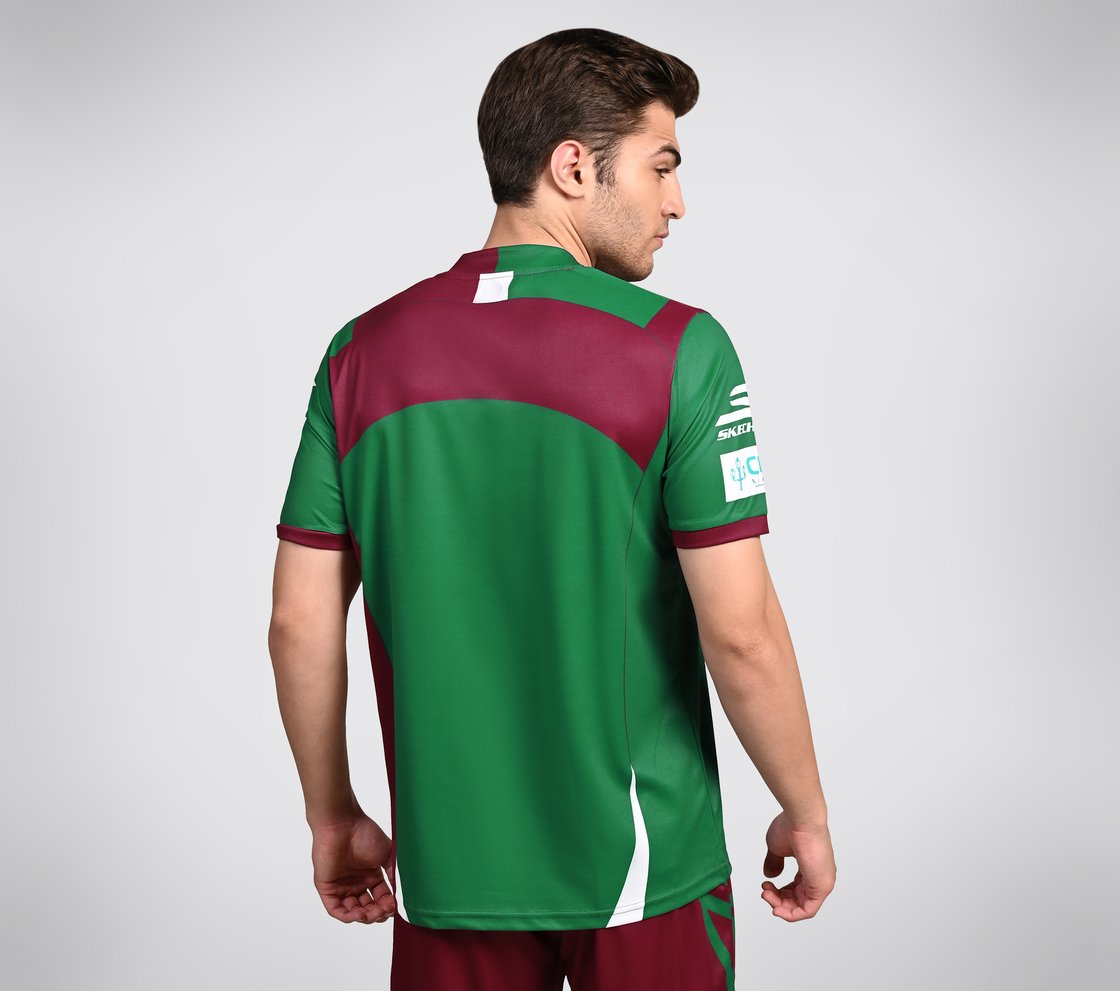 MOHUN BAGAN HOME REPLICA JERSEY, PINK/GREEN Apparel Top View