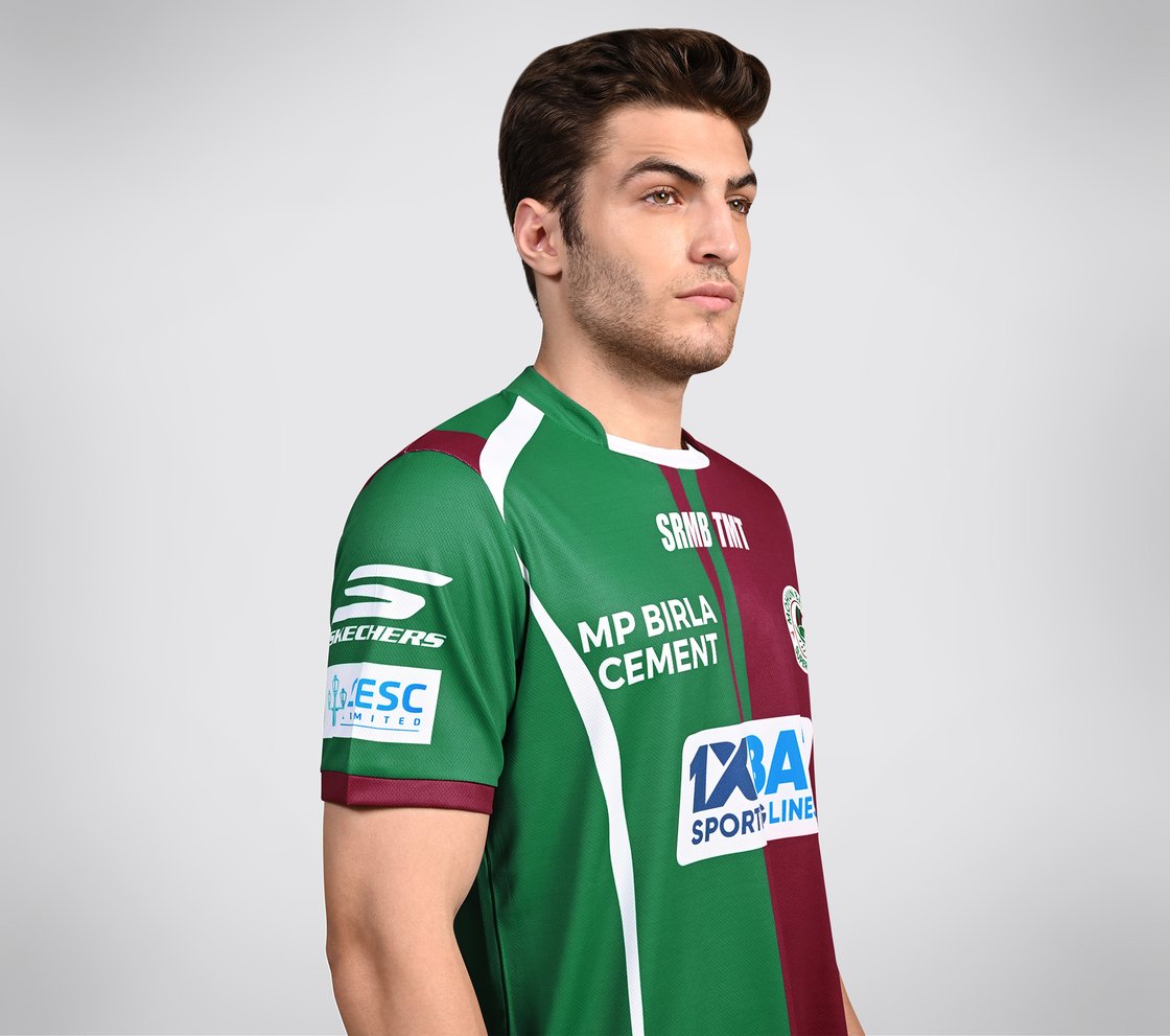MOHUN BAGAN HOME REPLICA JERSEY, PINK/GREEN Apparel Left View