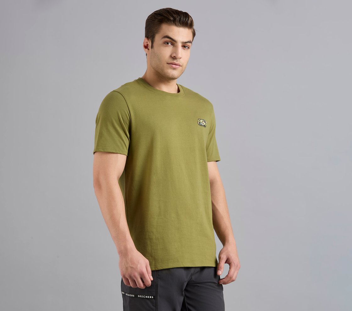 ANIME SPRAY APPLIQUE TEE, BROWN/SAGE