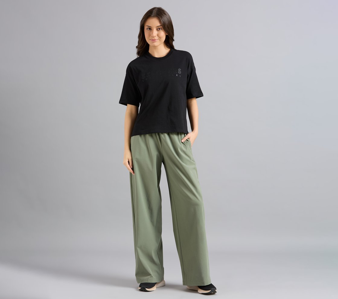 GEL PRINT OVERSIZED TEE, BLACK