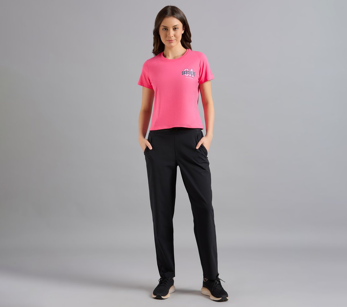 L.A. PLACEMENT PRINT T-SHIRT, H.PINK