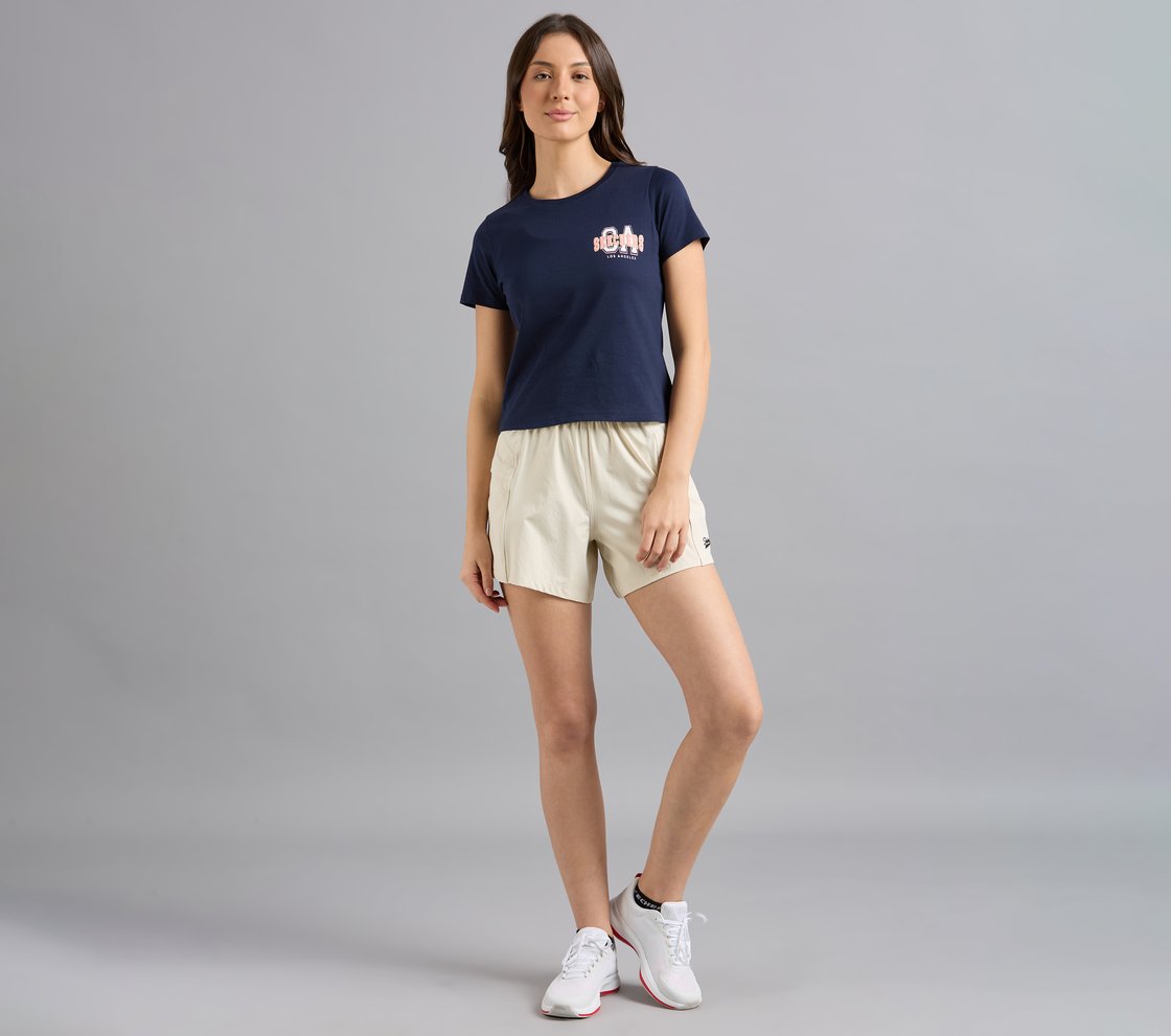 L.A. PLACEMENT PRINT T-SHIRT, NAVY Apparel Right View