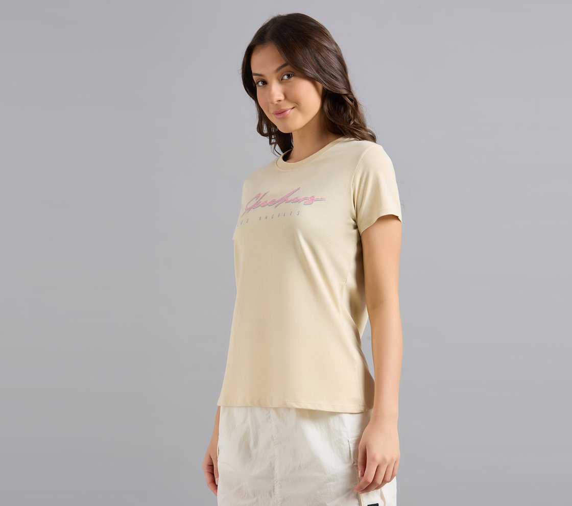 SKECHERS HAND PAINTED TEE,  Apparel Top View