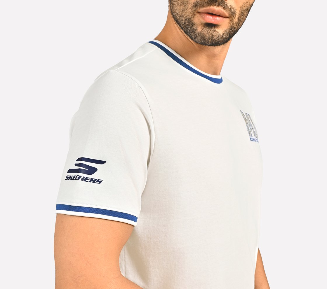 MUMBAI INDIANS: BACK PRINT T-SHIRT, WHITE Apparel Right View