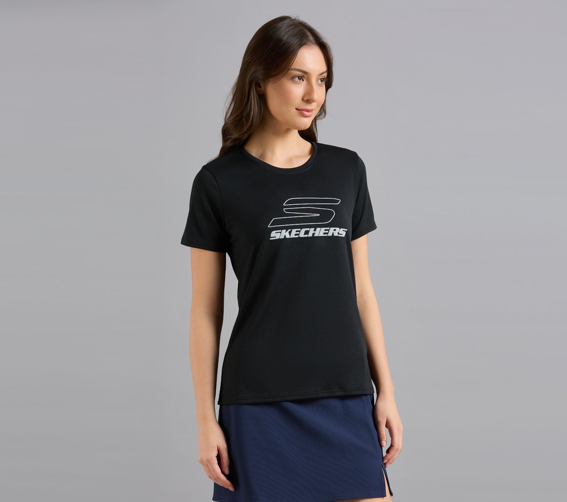 PERFORMANCE RUNNING T-SHIRT, BLACK Apparel Bottom View
