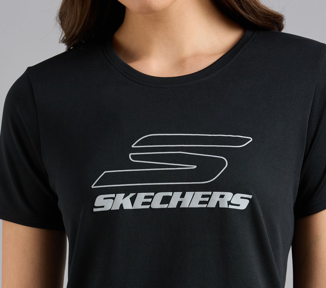 PERFORMANCE RUNNING T-SHIRT, BLACK Apparel Right View