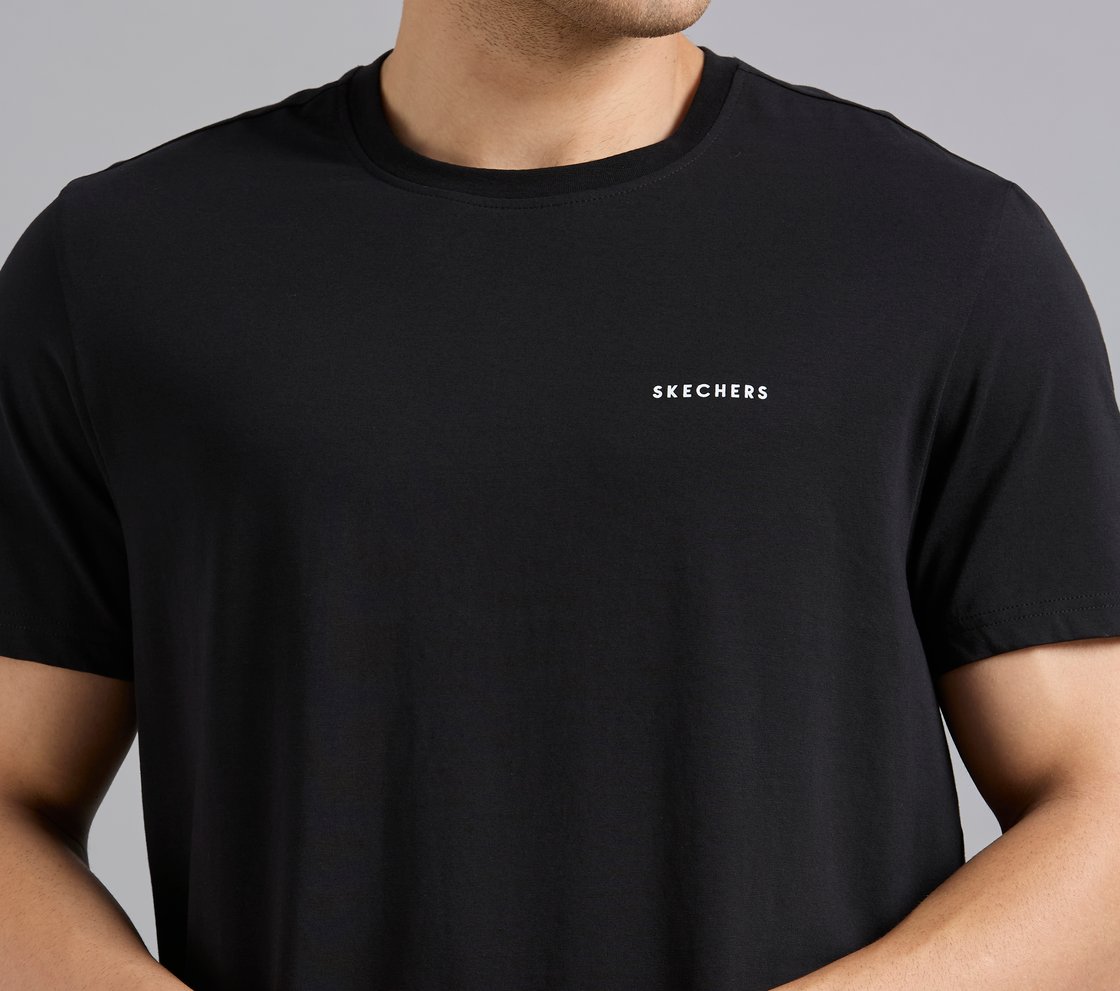 ESSENTIAL BRANDING T SHIRT, BLACK Apparel Right View
