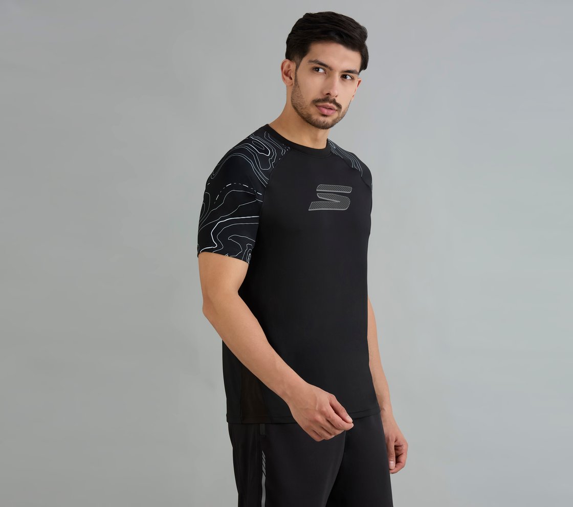 SOCCER BRANDED T-SHIRT, BLACK Apparel Bottom View