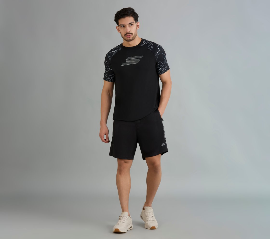 SOCCER BRANDED T-SHIRT, BLACK