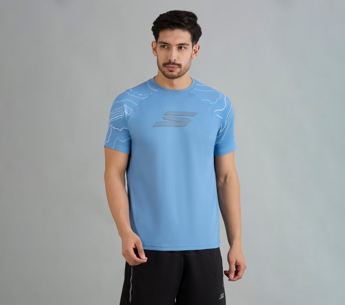 SOCCER BRANDED T-SHIRT, WHITE/BLUE/RED Apparel Lateral View