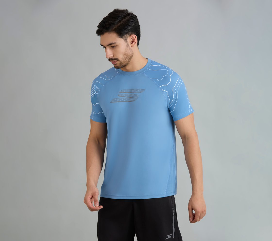 SOCCER BRANDED T-SHIRT, WHITE/BLUE/RED