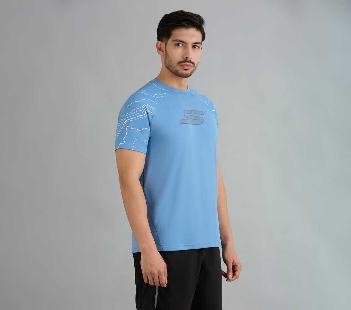 SOCCER BRANDED T-SHIRT, WHITE/BLUE/RED Apparel Bottom View