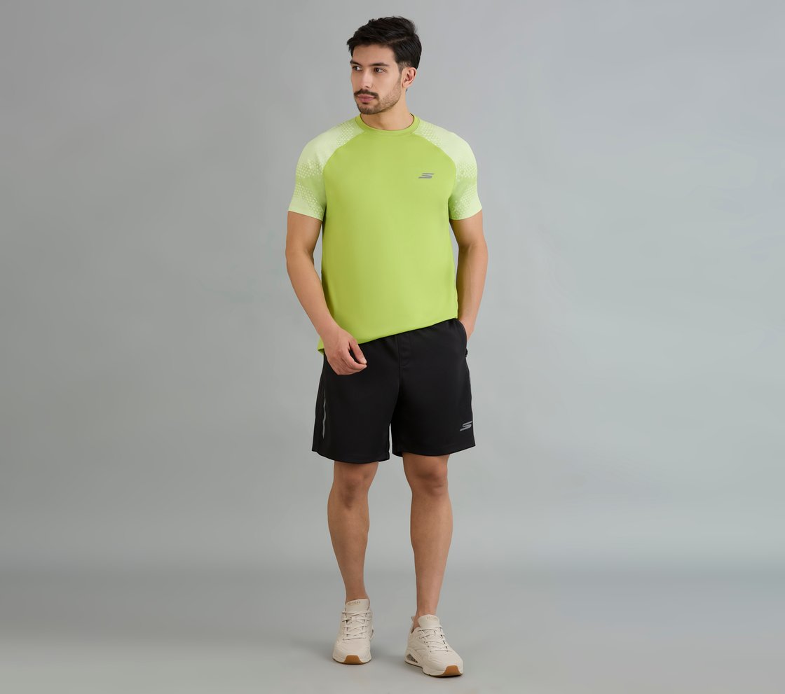 SOCCER BRANDED T-SHIRT, LIME Apparel Right View