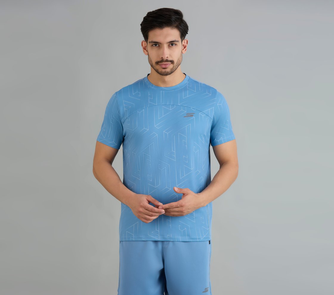 ELEMENTS SOCCER T-SHIRT, WHITE/BLUE/RED Apparel Lateral View