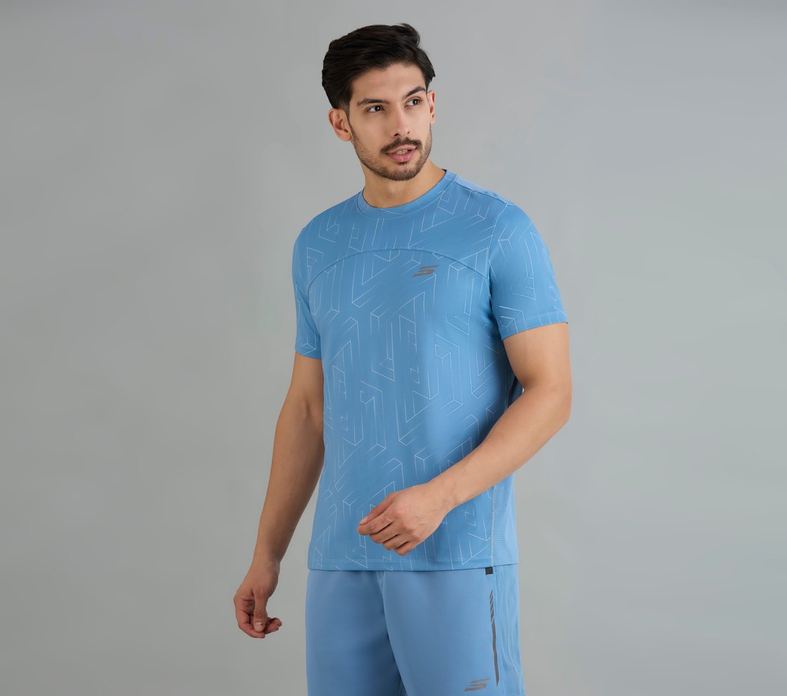 ELEMENTS SOCCER T-SHIRT, WHITE/BLUE/RED