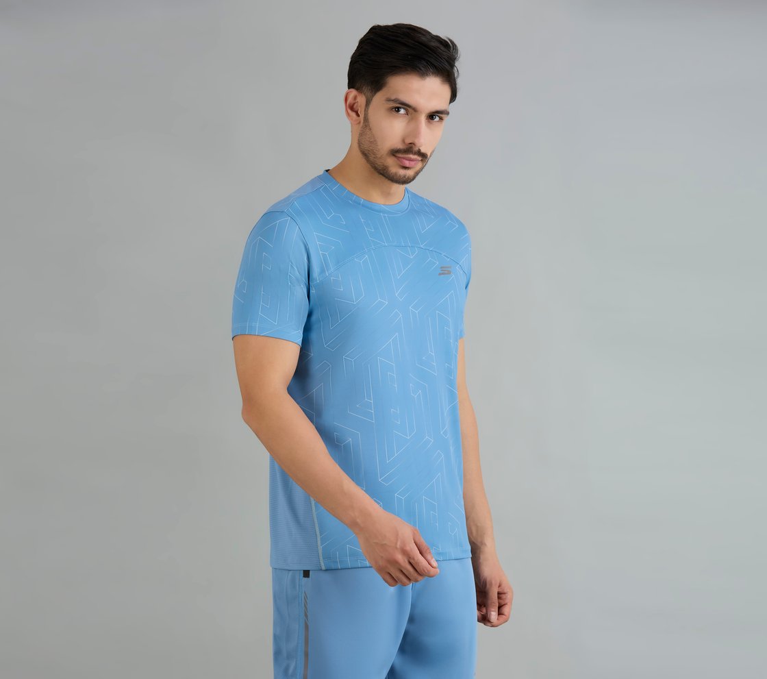 ELEMENTS SOCCER T-SHIRT, WHITE/BLUE/RED