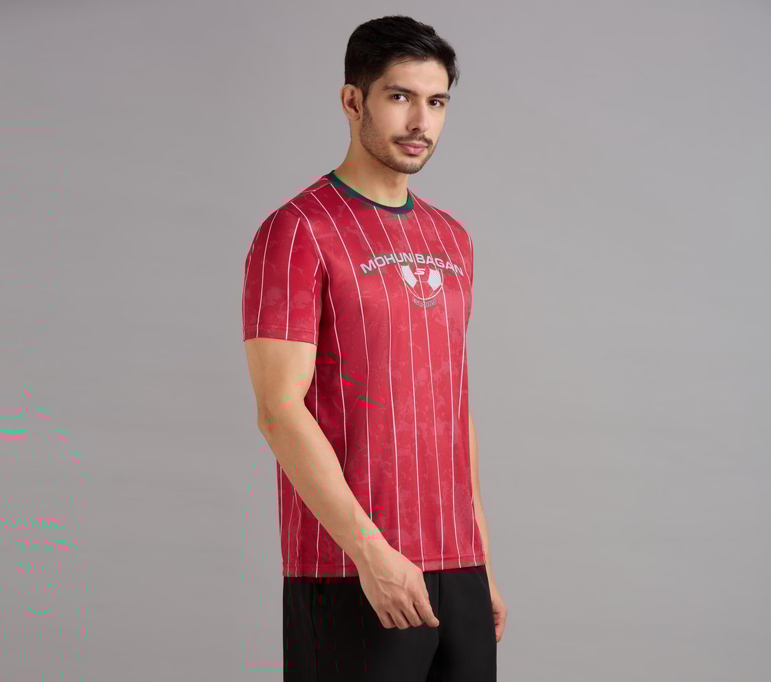 MOHUN BAGAN BRANDED BACK T-SHIRT, RED Apparel Bottom View