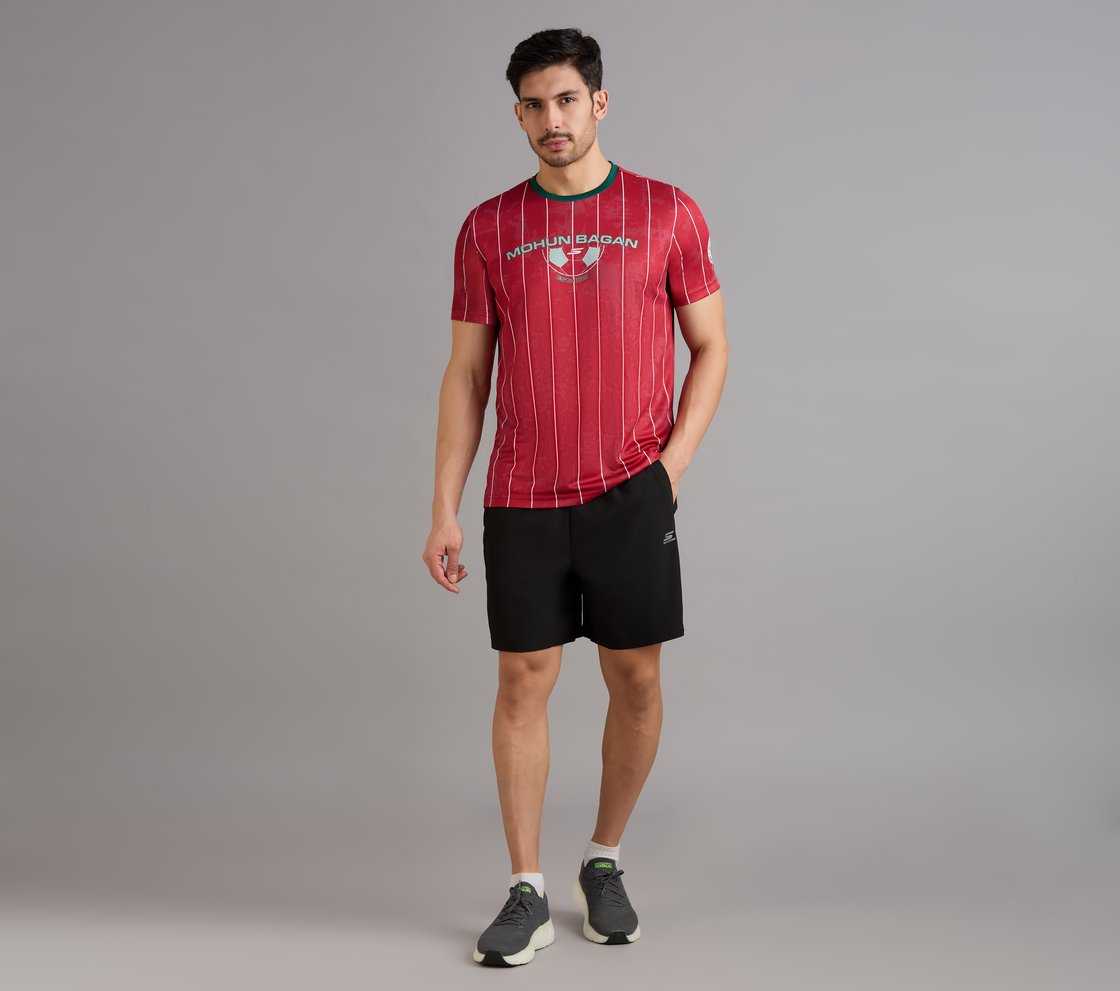 MOHUN BAGAN BRANDED BACK T-SHIRT, RED Apparel Right View