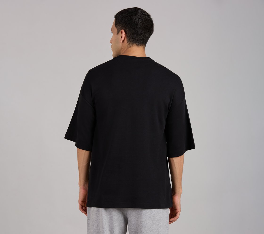 SKECHERS ESSENTIAL LABEL BOXT, BLACK Apparel Left View