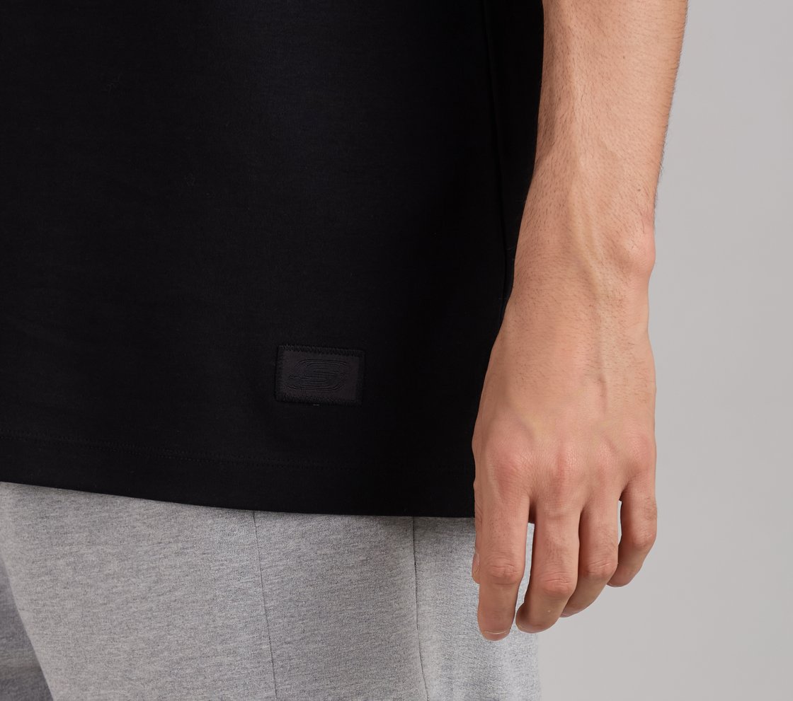 SKECHERS ESSENTIAL LABEL BOXT, BLACK Apparel Right View