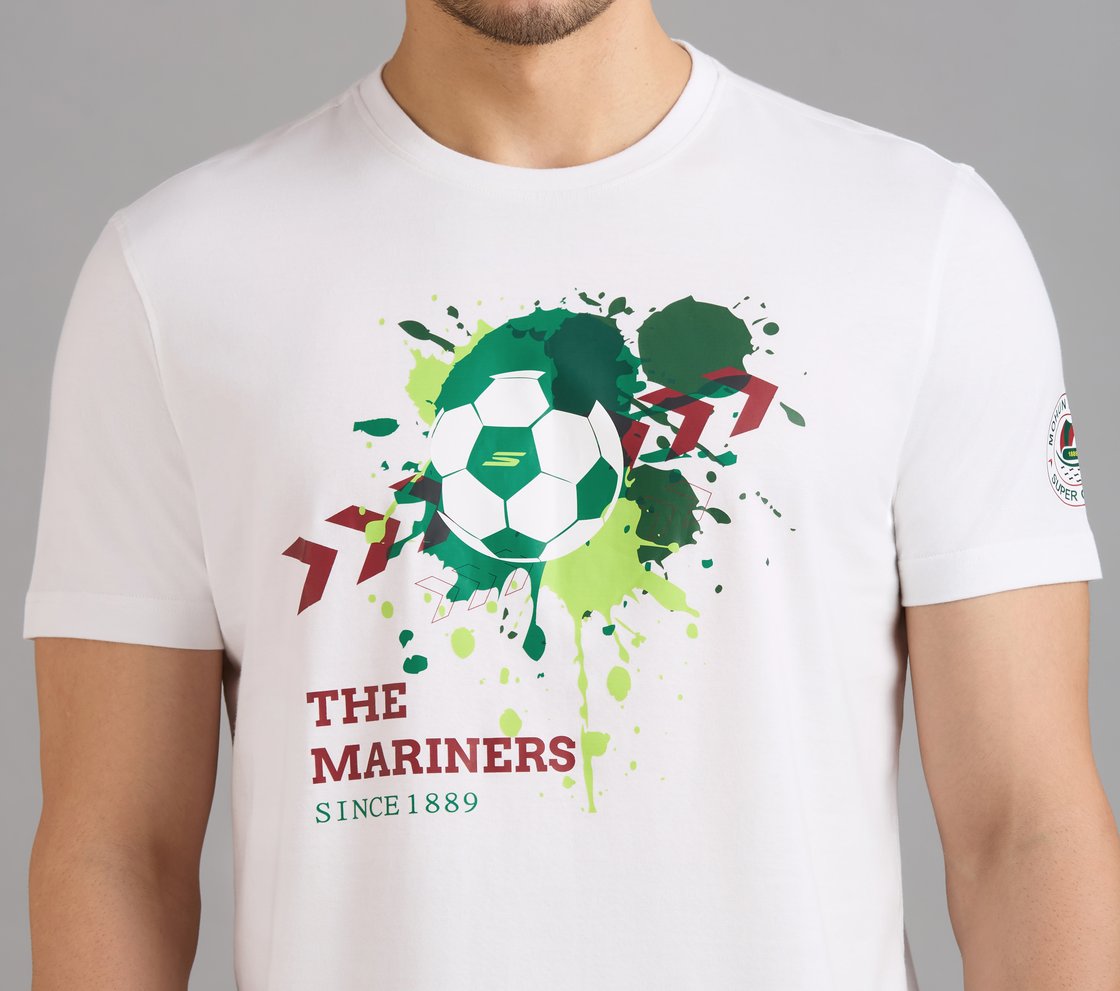 MOHUN BAGAN MARINERS T-SHIRT, WHITE Apparel Right View