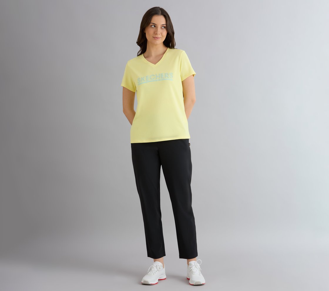 BASIC PERFROMANCE TUNIC T-SHIRT, SILVER/LIME Apparel Right View