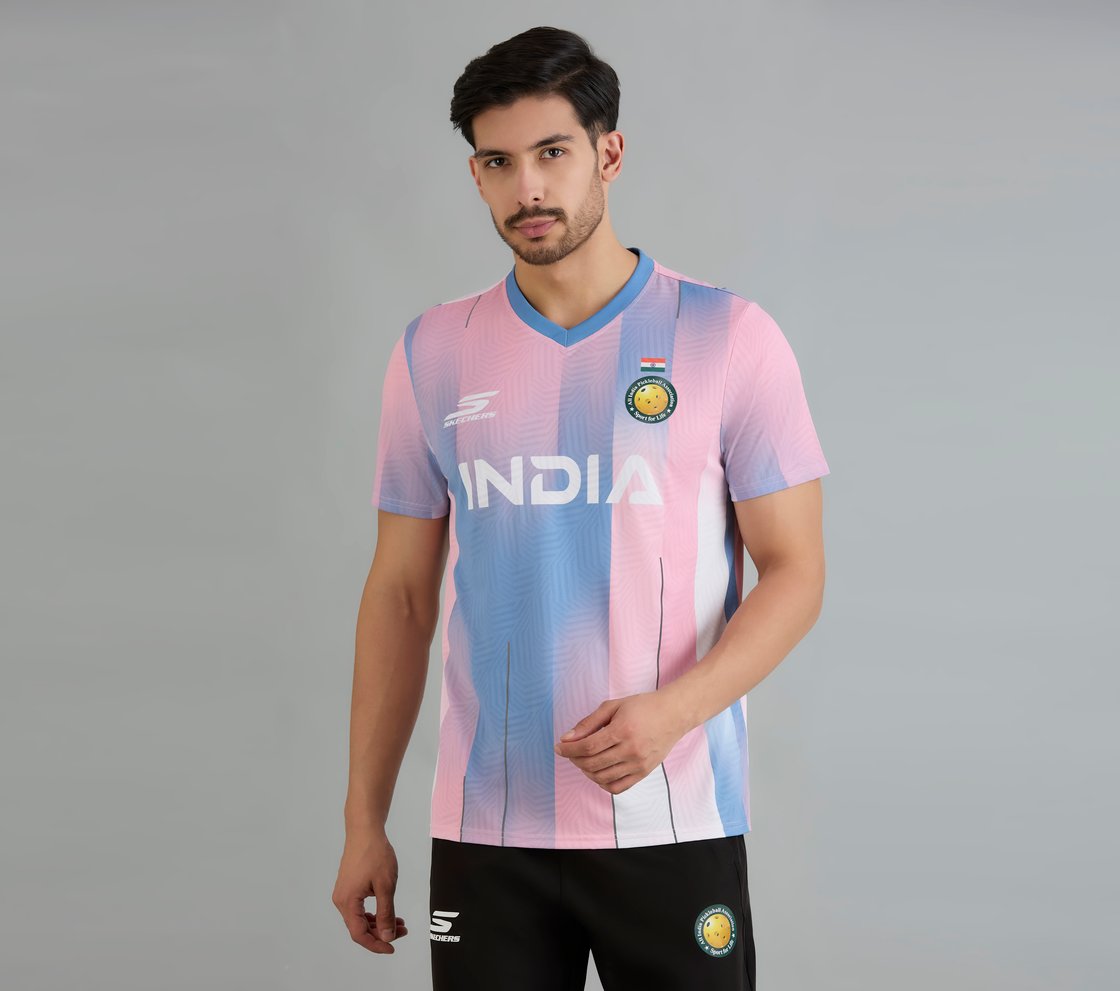 AIPA MENS PLAYER EDITION MATCH JERSEY, SILVER/WHITE/PINK Apparel Lateral View