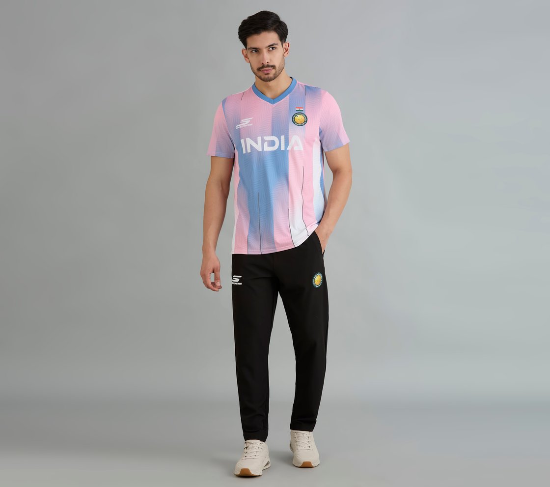 AIPA MENS PLAYER EDITION MATCH JERSEY, SILVER/WHITE/PINK Apparel Right View