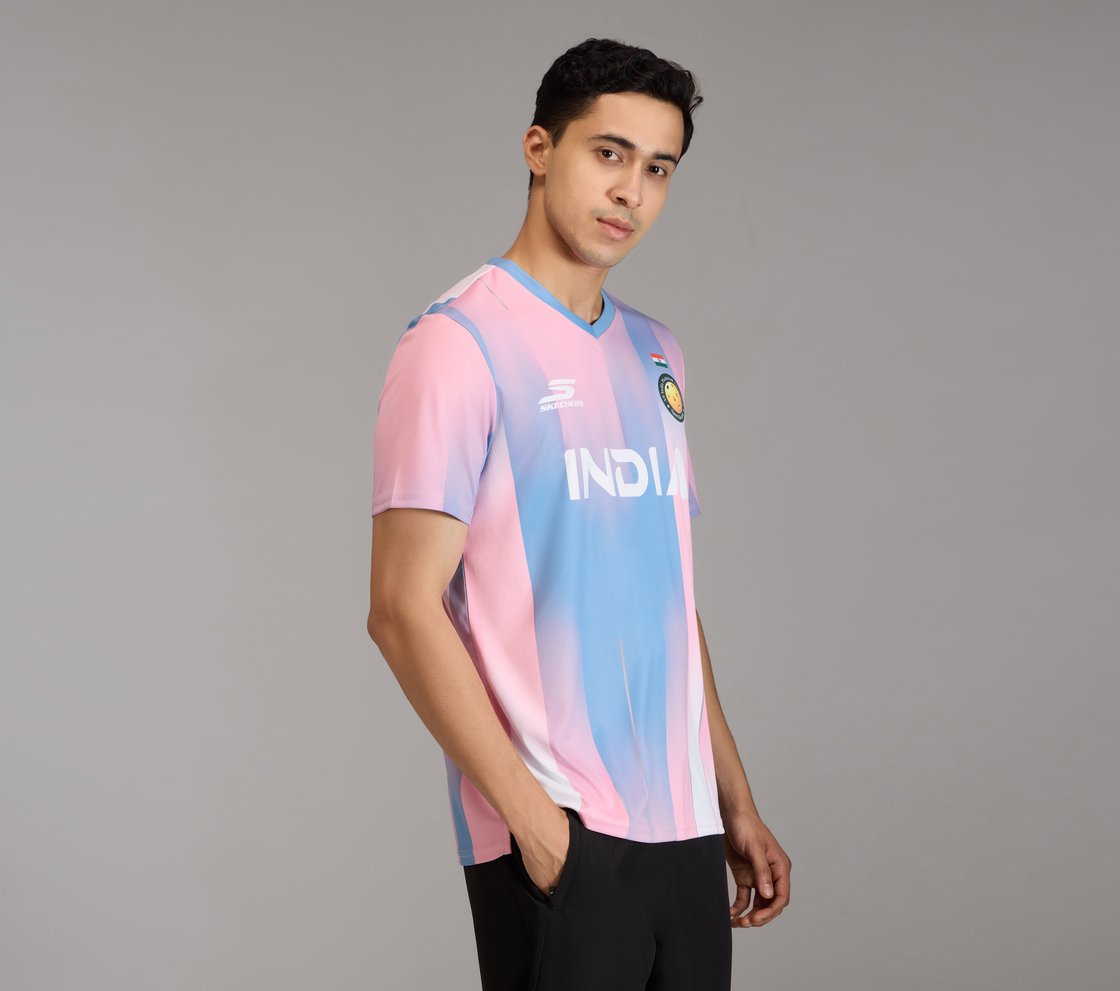 AIPA MENS REPLICA MATCH JERSEY, SILVER/WHITE/PINK Apparel Bottom View