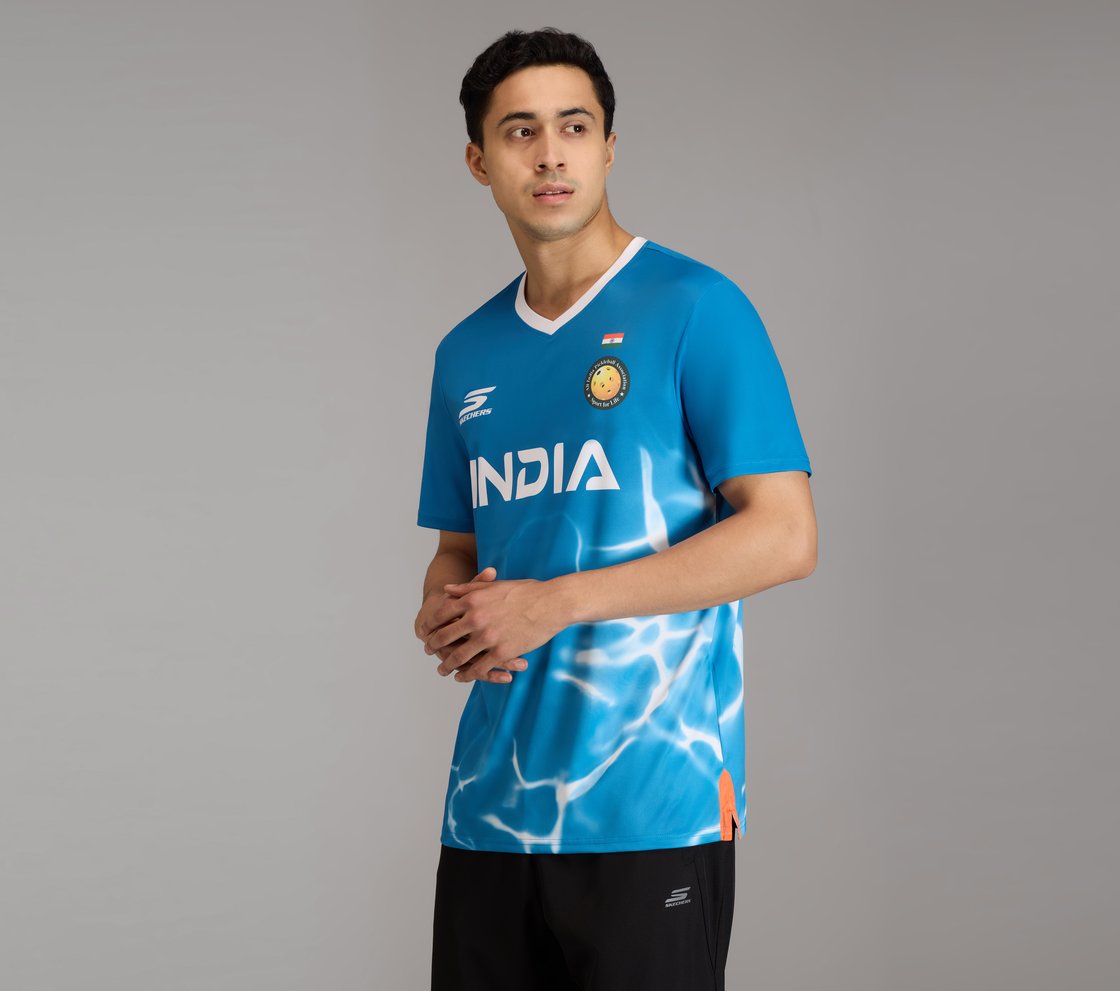 AIPA MENS REPLICA TRAINING JERSEY, WHITE/NEON PINK/LIME Apparel Top View