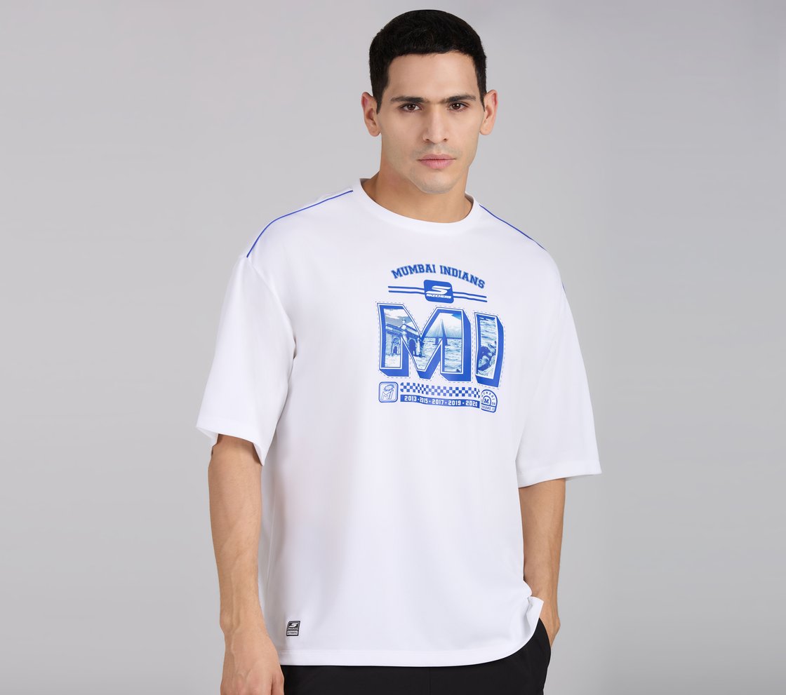 MUMBAI INDIANS GRAPHIC TEE, WHITE