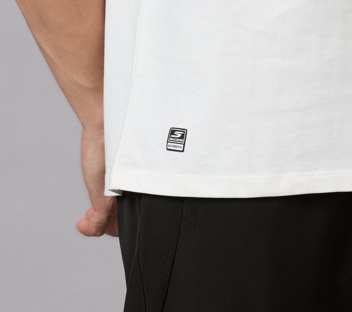 MUMBAI INDIANS DISTRESSED GRAPHIC TEE, WHITE Apparel Right View