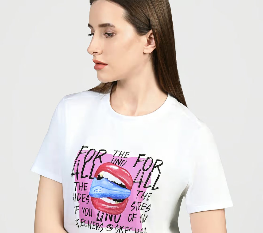 TAKE A BITE UNO TEE, WWWHITE Apparel Top View