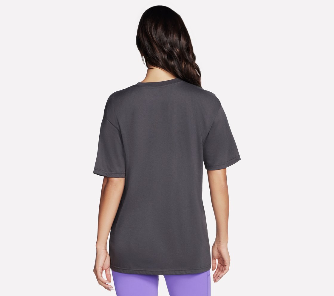 PALM DREAM TEE, BLACK/CHARCOAL Apparel Top View