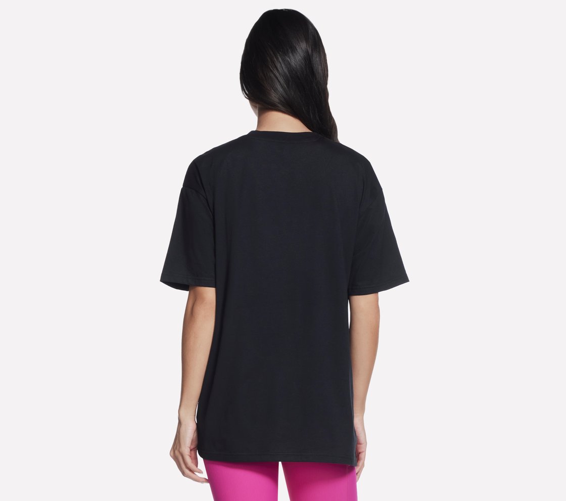  DIAMOND LOGO TAPE T-SHIRT, BBBBLACK Apparel Top View