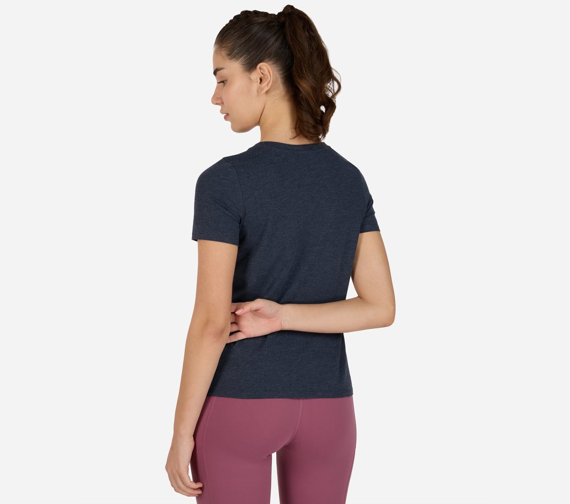 SPLIT LOGO CREWNECK T-SHIRT, NNNAVY Apparel Bottom View
