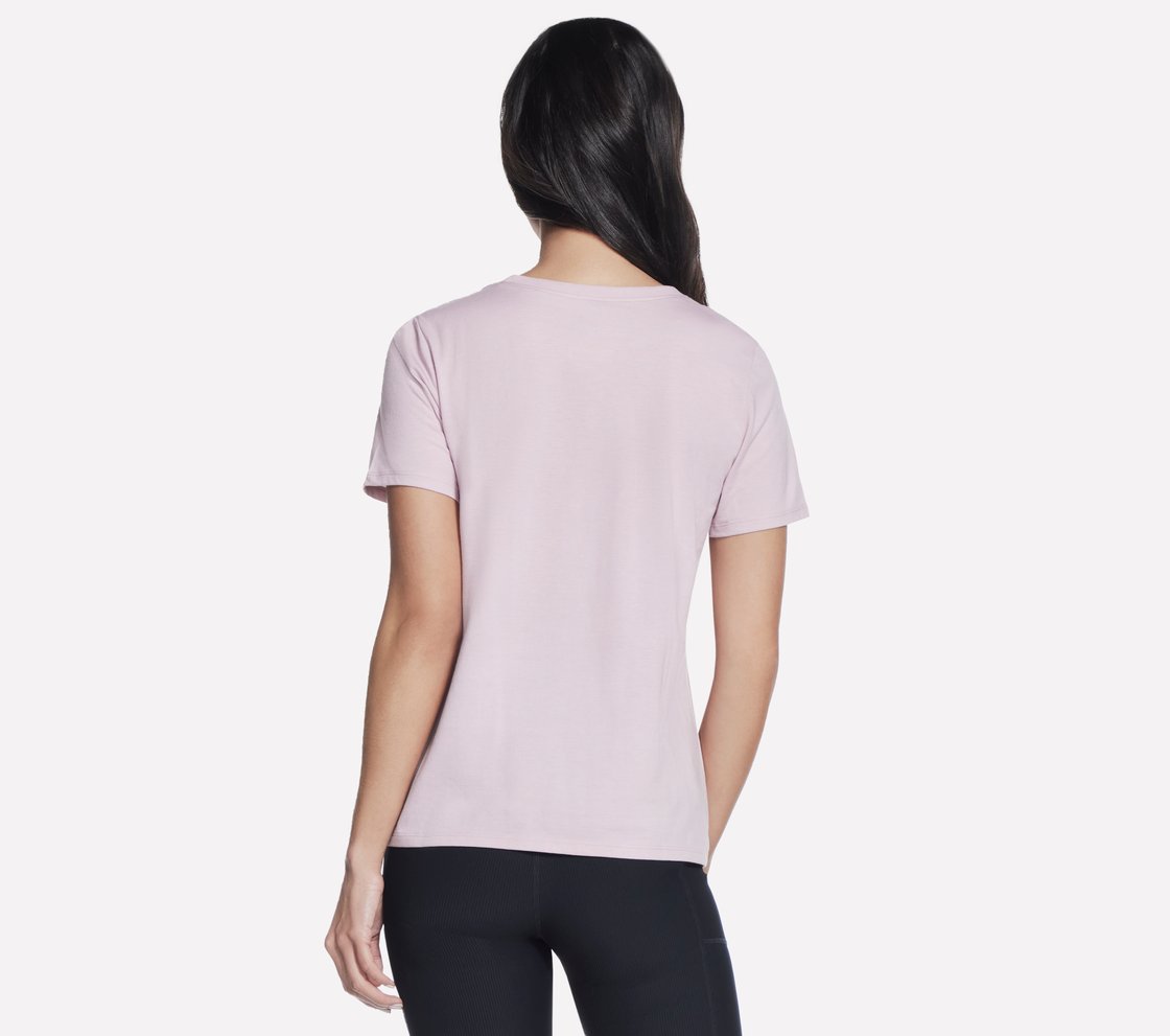 DIAMONDS T-SHIRT, PINK/LAVENDER Apparel Top View