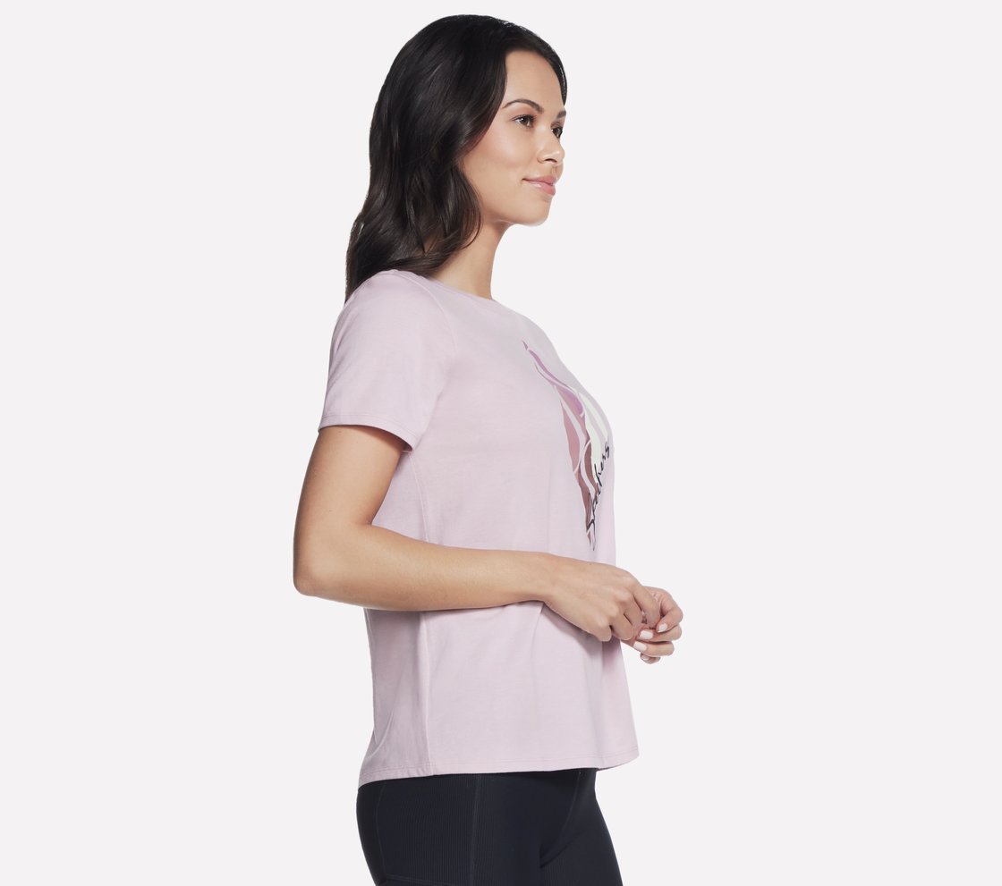 DIAMONDS T-SHIRT, PINK/LAVENDER Apparel Bottom View