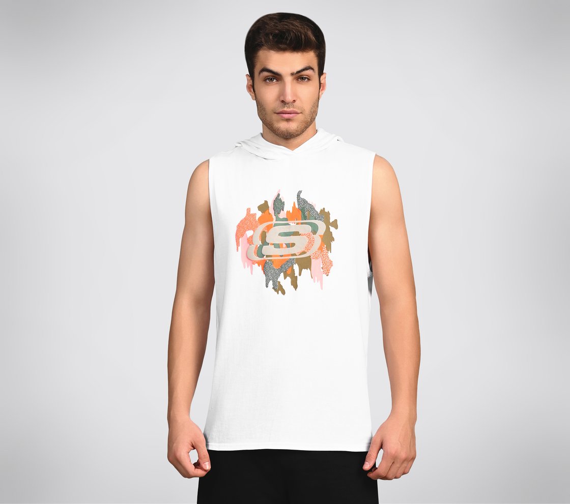 OASIS CAMO HOODIE TANK, WWWHITE
