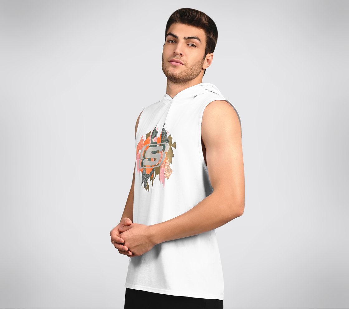 OASIS CAMO HOODIE TANK, WWWHITE